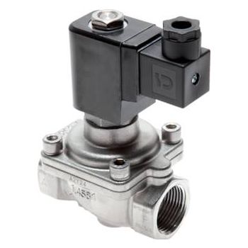 2/2-way solenoid valves from stainless steel, force controlled