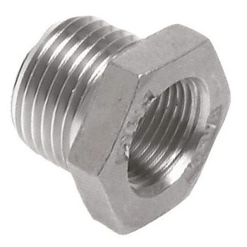Reducing nipple with BSPT male thread & BSPP female thread, up to 25 bar
