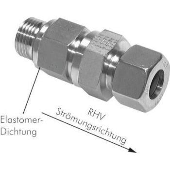 Check valves with cutting ring connection and screw-in threads, and up to 400 bar