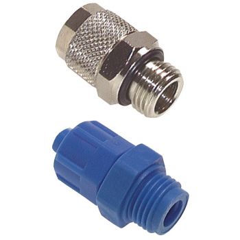 Straight screw connections with BSPP thread