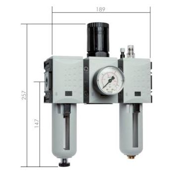 Service / Air units 3-part - Futura model series 2, 3,500 l/min