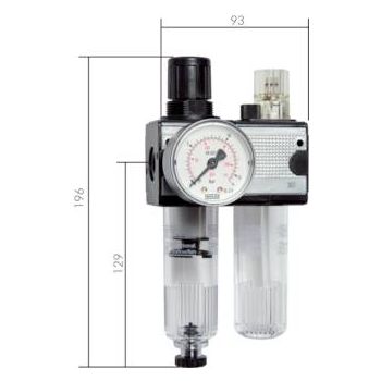 Service units, 2-part, - Multifix model series 1, 1200 l/min**