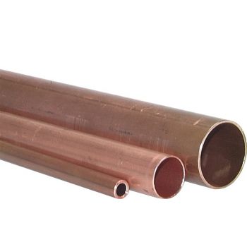 Copper installation tubes, lengths, hard (R 290), semi-hard (R 250), DIN EN 1057 / DVGW