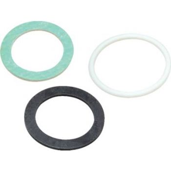 Replacement seals for flat-sealing separable double nipples and screw connections