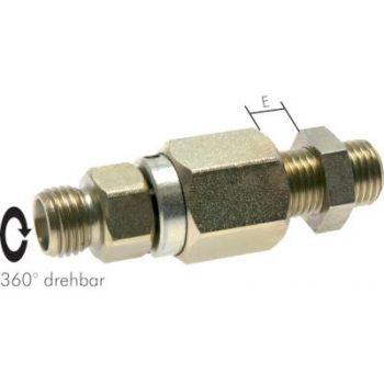 Ball-guided bulkhead rotation screw connections, cutting ring connection, up to 350 bar