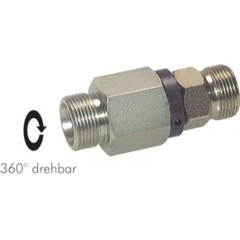 Ball guided straight swivel joints, cutting ring connection, PN 350