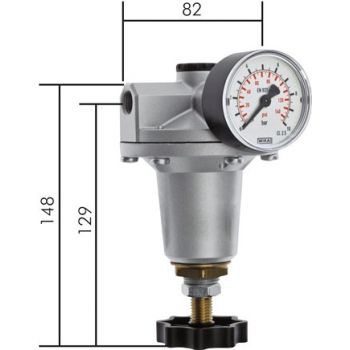 Precision pressure regulators - Standard, 550 l/min