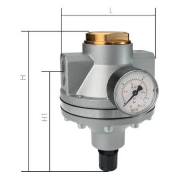 Pressure regulators, pilot controlled - Standard, up to 50,000 l/min