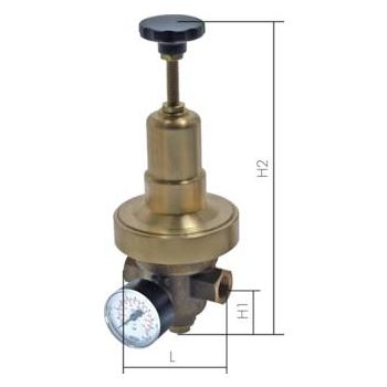 Pressure reducers for gases & liquids, up to 40 bar