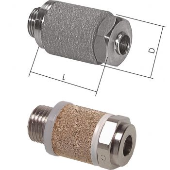 Precision flow control silencer