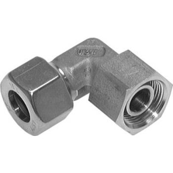 Adjustable elbow screwed connections with sealing cone & O-ring