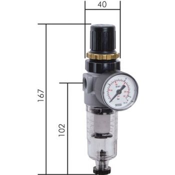 Filter regulators - Mini, 350 l/min