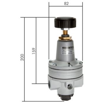 High-performance precision pressure regulators, up to 6500 l/min