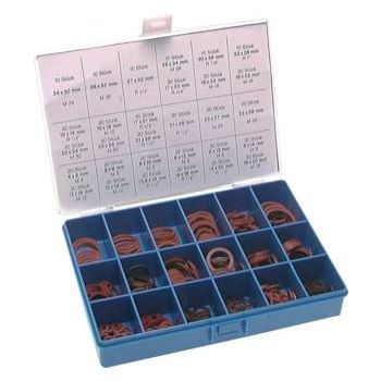 Standard gasket assortment made of vulcanised fibre, DIN 7603 A