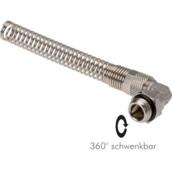 Elbow swivel joints with bend proctection spiral, 360° rotatable