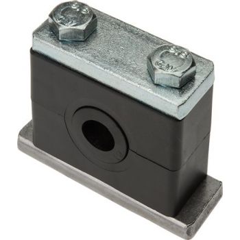 Pipe clamps with elastomer insert - heavy duty model series, DIN 3015 T2