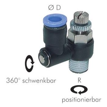 One-way control valves - straight, Standard