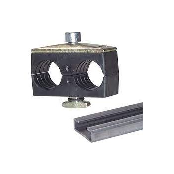 Double pipe clips, DIN 3015 T3