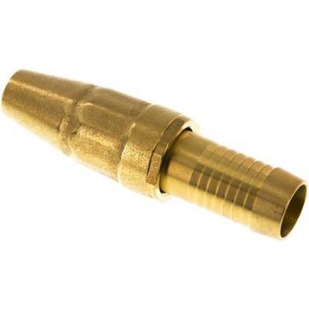 Hose connector with hose connection