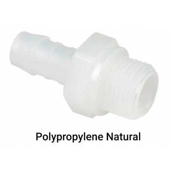 Threaded Nozzles with BSPP Threads in PP and PVDF, PN10