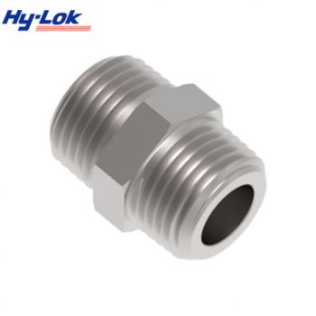 Close nipple, male NPT thread both ends