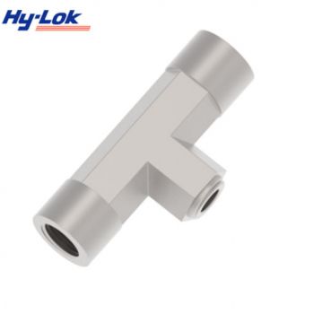 Branch tee, female-female-male NPT thread