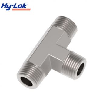 Tee, male NPT thread all ports