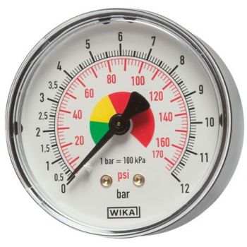 Pressure gauge for hand tyre inflators Ø 63, 80 mm