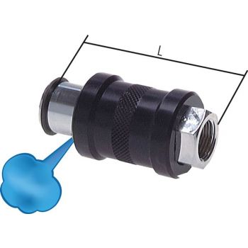 Manual slide valves nickel-plated brass, PN 10