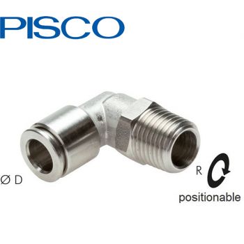 L push-in fittings (positionable), Stainless Steel