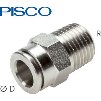 Push-in fittings, Stainless Steel