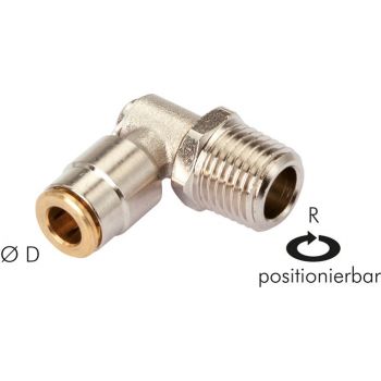 High-pressure L push-in fittings (positionable), HD