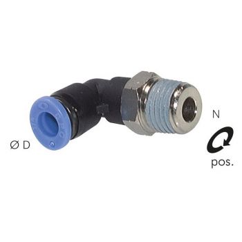 L push-in fittings, Inch