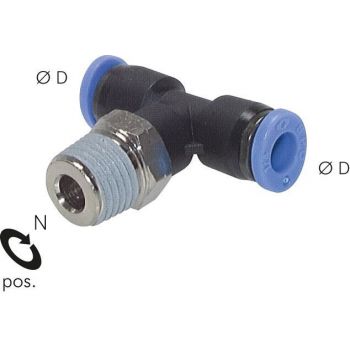 T push-in fittings, Inch