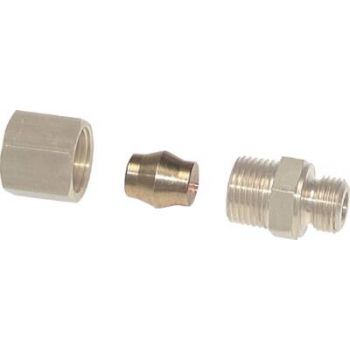 Closing plugs for brass screw connections