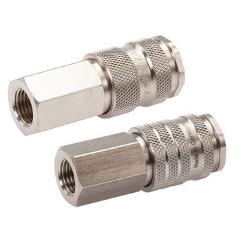 Coupling sockets With female thread, ball lock, NW 7.2