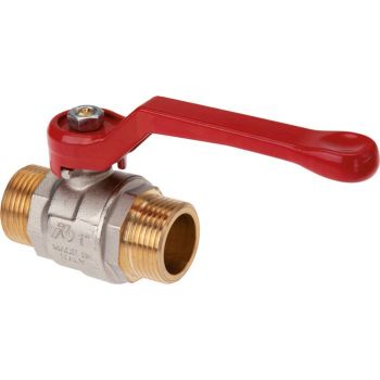 Ball valves with male thread, 2-piece, full throughway, up to 40 bar