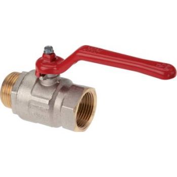 Screw-in ball valves 2-piece, full throughway, short design, up to 50 bar