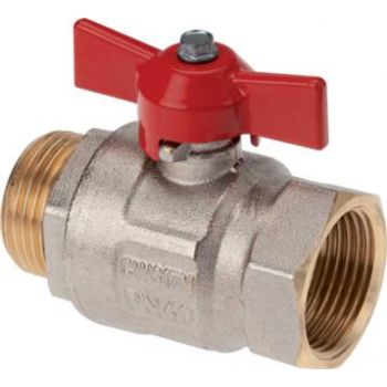 Ball valves 2-piece, full throughway, short design, up to 50 bar