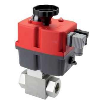 High pressure ball valves with electric rotary actuators, up to 500 bar