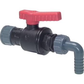 Plastic drain ball valves, PN 4