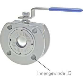 Stainless steel, compact, flanged ball valves, full bore, PN 16/40