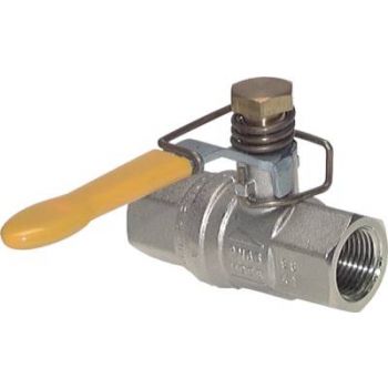 Ball valves 2-piece, with spring return, up to 65 bar