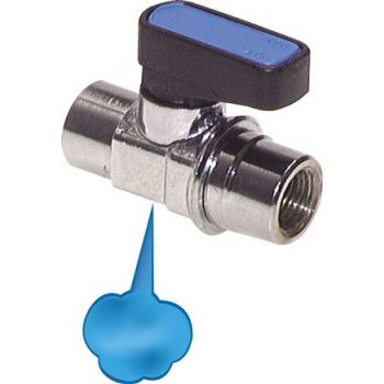 Mini-ball valves with forced exhaust, PN 20