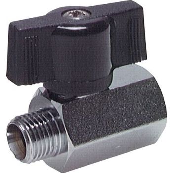 Mini-ball valves with butterfly handle, PN 15*