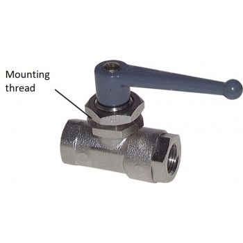 Ball valves with fastening/fixing thread, PN 20