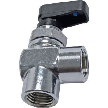 Elbow ball valves with on-sided butterfly handle, compact, PN 20