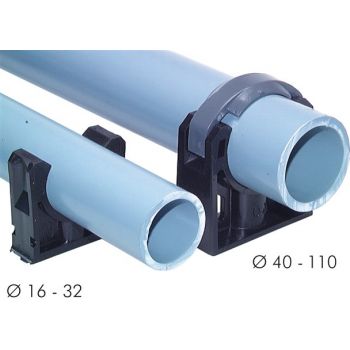 Pipe clamps with mounting hole