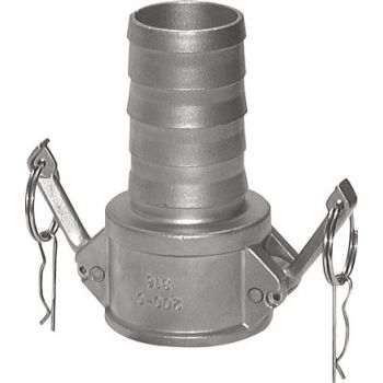 Quick coupling sockets with hose screw connection, type C