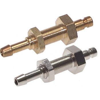 Coupling plugs with hose screw connection and bulkhead thread, NW 2.7